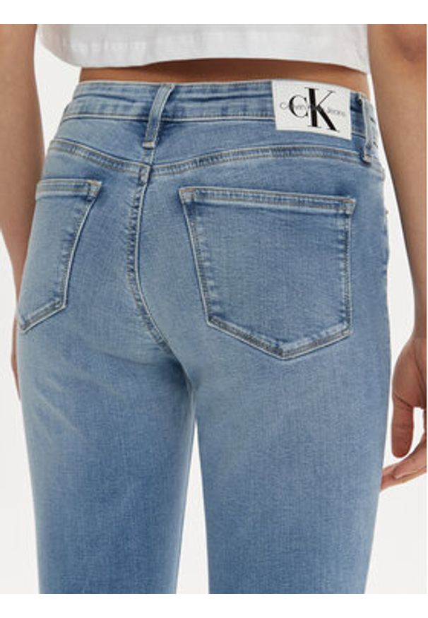 Calvin Klein Jeans Jeansy J20J221580 Niebieski Skinny Fit. Kolor: niebieski