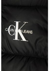 Calvin Klein Jeans - Kurtka dziecięca 104-176 cm. Okazja: na co dzień. Typ kołnierza: kaptur. Kolor: czarny. Materiał: tkanina, poliester, materiał, włókno. Wzór: gładki. Styl: casual #3
