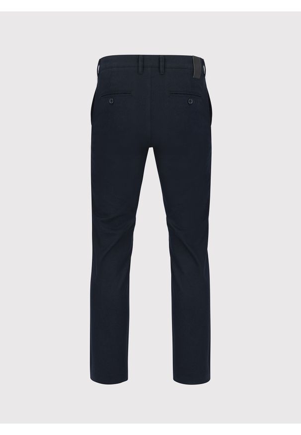Pako Lorente - PAKO LORENTE – Granatowe spodnie męskie P22WB-WX-001-G-0. Kolor: niebieski. Materiał: elastan, bawełna. Długość: długie. Wzór: gładki