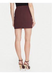 Elisabetta Franchi Spódnica mini GO-148-57E2-V380 Brązowy Slim Fit. Kolor: brązowy. Materiał: syntetyk