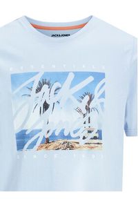 Jack & Jones T-Shirt Colton 12268438 Błękitny Standard Fit. Kolor: niebieski. Materiał: bawełna #5