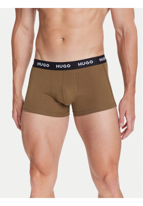 Hugo - HUGO Komplet 3 par bokserek 50532611 Kolorowy. Materiał: bawełna. Wzór: kolorowy