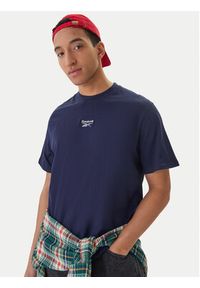 Reebok T-Shirt Branagan RK25561CCM Granatowy Regular Fit. Kolor: niebieski. Materiał: bawełna #6