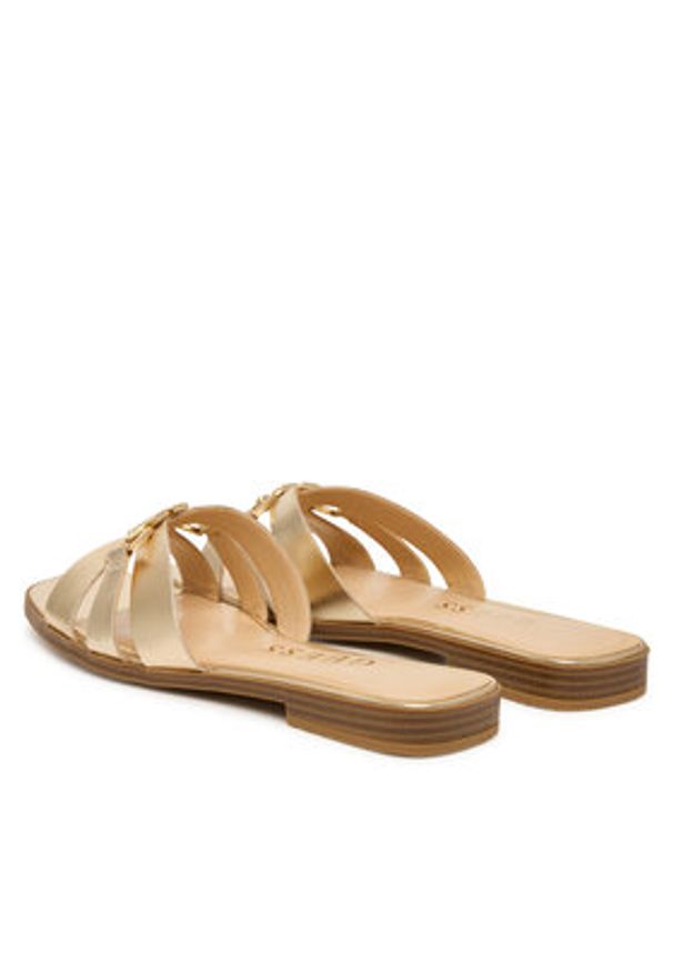 Guess Klapki FLJREA LEM19 Złoty. Kolor: złoty. Materiał: skóra