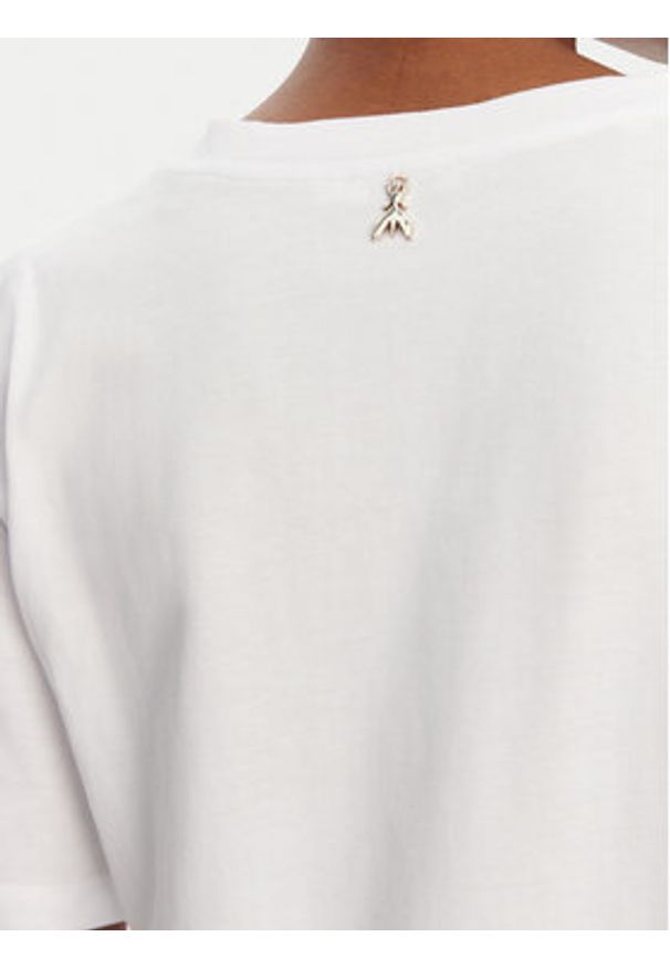 Patrizia Pepe T-Shirt 2M4422/J274-W146 Biały Regular Fit. Kolor: biały. Materiał: bawełna