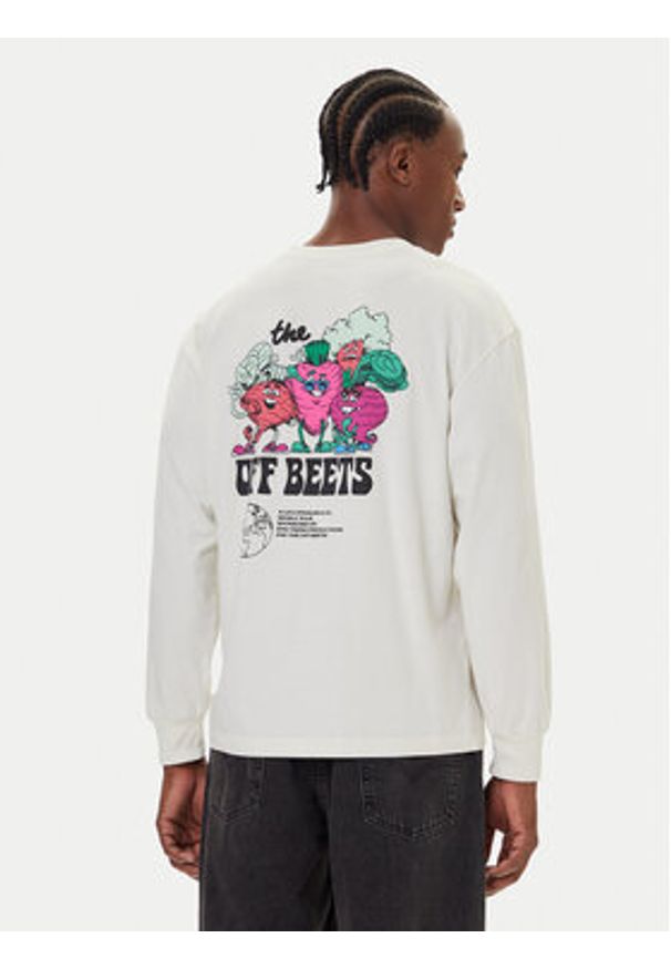 Levi's® T-Shirt Authentic 005N7-0000 Écru Regular Fit. Materiał: bawełna