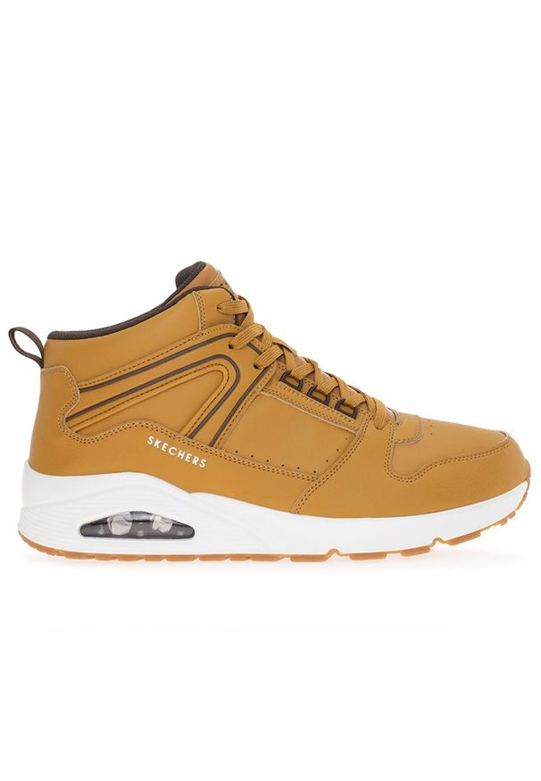 skechers - Buty Skechers Uno 2 Keep Close 232547WSK - brązowe. Zapięcie: sznurówki. Kolor: brązowy. Materiał: syntetyk, skóra, guma. Szerokość cholewki: normalna. Wzór: gładki. Model: Skechers Sport