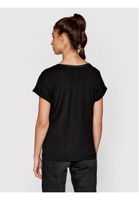 Scotch & Soda T-Shirt 167883 Czarny Relaxed Fit. Kolor: czarny. Materiał: bawełna, lyocell
