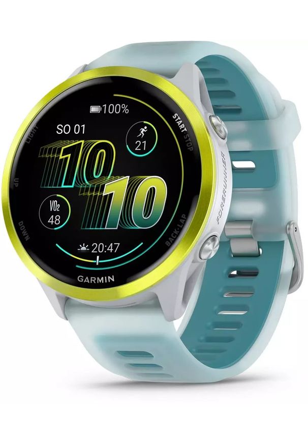 GARMIN - Zegarek sportowy Garmin Forerunner 570 Biało-niebieski (010-02971-01). Kolor: niebieski, biały, wielokolorowy. Styl: sportowy