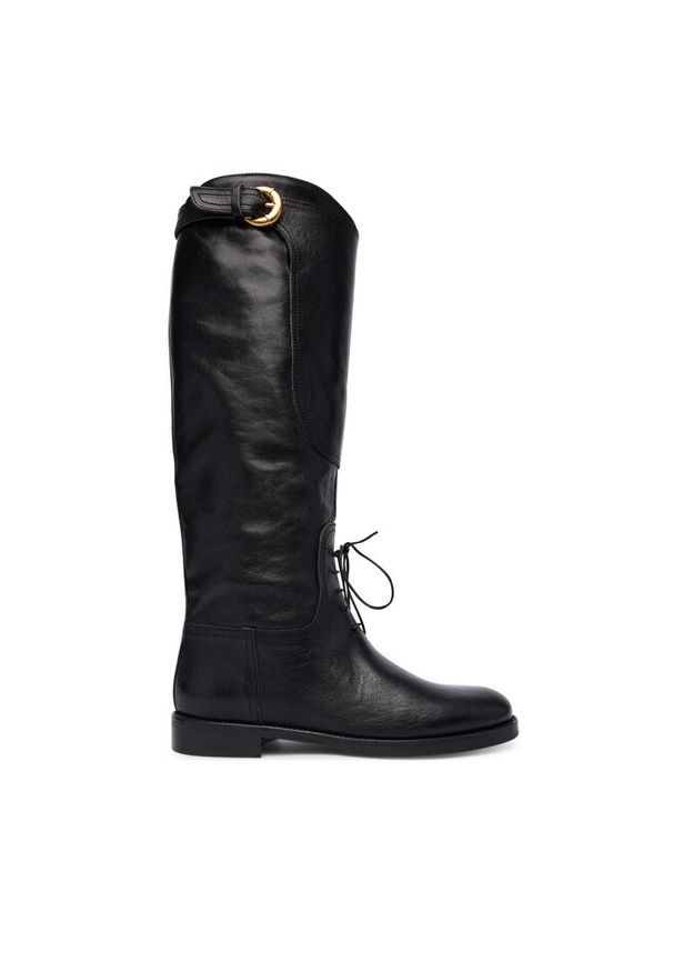 Oficerki Weekend Max Mara. Kolor: czarny