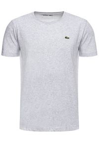 Lacoste T-Shirt TH7618 Szary Regular Fit. Kolor: szary. Materiał: syntetyk, bawełna #5