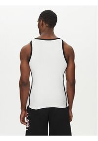 Karl Kani Tank top Ellipse 60310050 Biały Slim Fit. Kolor: biały. Materiał: bawełna