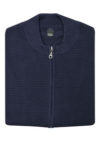 M. Lasota - polski producent - Granatowy sweter rozpinany na zamek SW52. Kolor: niebieski. Materiał: akryl, bawełna, materiał #1