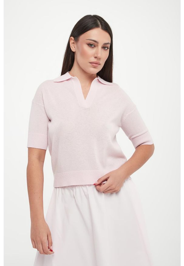 Marella - Sweter damski z kaszmirem Feltro MARELLA MONOCHROME. Materiał: kaszmir