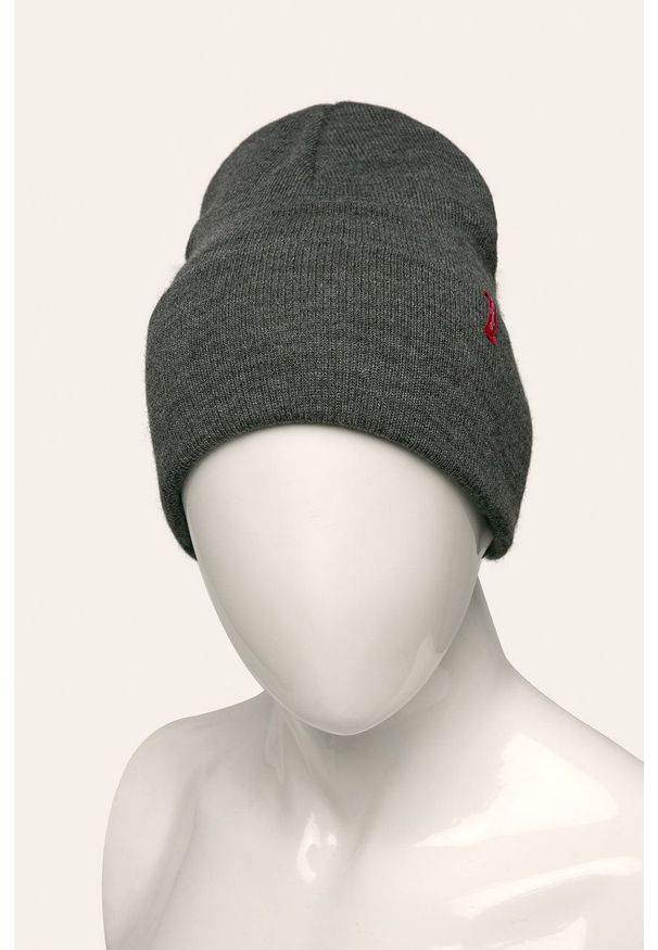 Levi's® - Levi's - Czapka. Kolor: szary. Styl: biznesowy