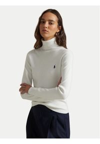 Polo Ralph Lauren Golf 211959287003 Biały Regular Fit. Typ kołnierza: golf, polo. Kolor: biały. Materiał: bawełna #1