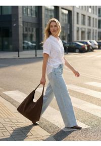 Sinsay - Wiskozowa koszula z ozdobnymi guzikami - Inny. Materiał: wiskoza