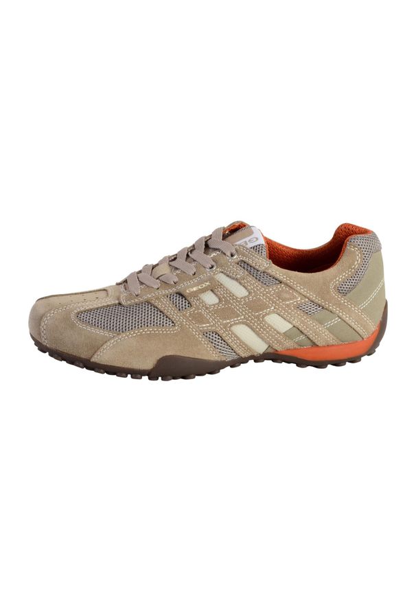 Trenerzy Geox Snake Scam.+Mesh. Zapięcie: sznurówki. Kolor: beżowy. Materiał: mesh. Szerokość cholewki: normalna. Sport: turystyka piesza