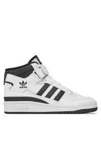 Adidas - adidas Sneakersy Forum Mid J FZ2083 Biały. Kolor: biały. Materiał: skóra #1