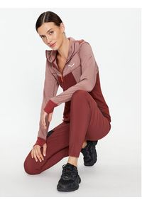 Salewa Bluza Puez Hybrid Pl 27389 Bordowy Regular Fit. Kolor: czerwony. Materiał: syntetyk #4