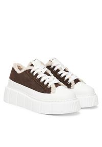 Inuikii Trampki Matilda Curly 1001.001.0381 Brązowy. Kolor: brązowy. Materiał: zamsz, skóra