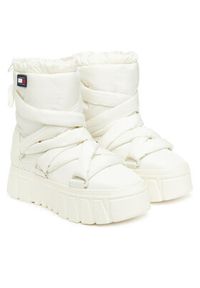 Tommy Jeans Śniegowce Tjw Chunky Snow Boot Nylon EN0EN02842 Biały. Kolor: biały. Materiał: materiał #2
