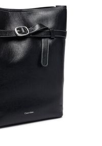 Calvin Klein Torebka Buckle Medium Bucket LV04F3551G Czarny. Kolor: czarny. Materiał: skórzane #3