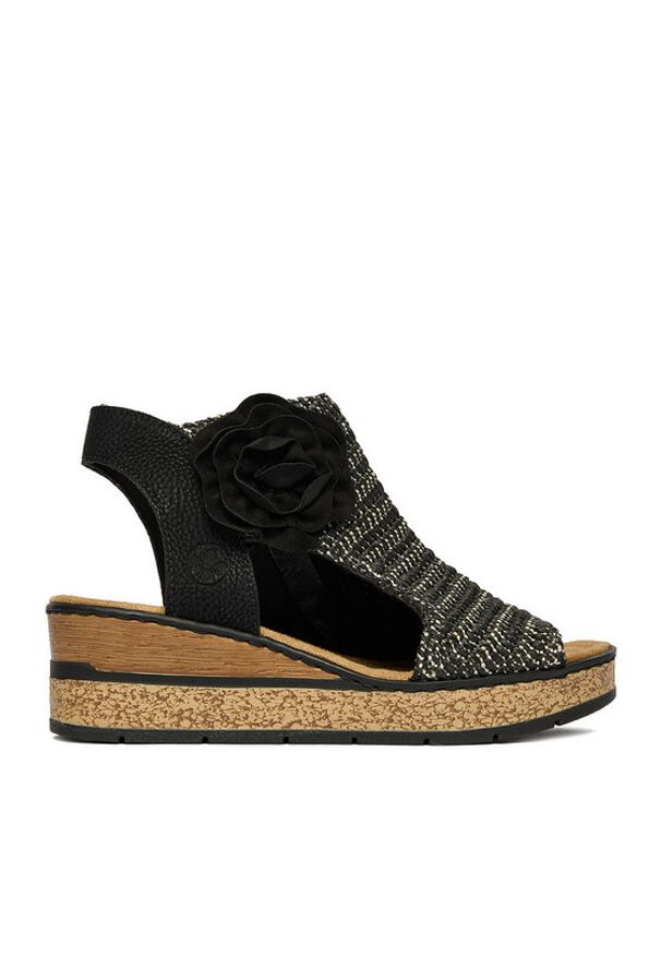 Rieker Sandały CEO-63791-01 Czarny. Kolor: czarny. Materiał: materiał