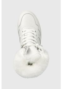 Blauer sneakersy skórzane Madeline kolor biały F3MADELINE09.LEA. Nosek buta: okrągły. Zapięcie: sznurówki. Kolor: biały. Materiał: skóra. Obcas: na koturnie #4