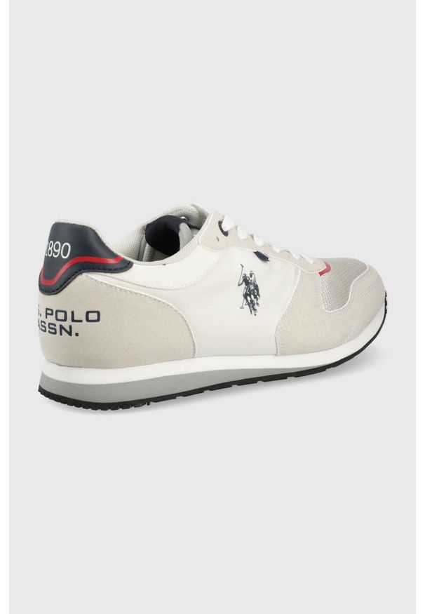 U.S. Polo Assn. buty kolor beżowy. Nosek buta: okrągły. Zapięcie: sznurówki. Kolor: beżowy. Materiał: guma