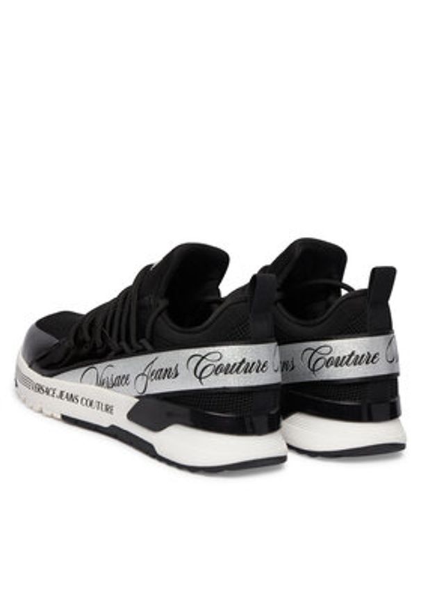Versace Jeans Couture Sneakersy 80VA3SA8 Czarny. Kolor: czarny. Materiał: materiał