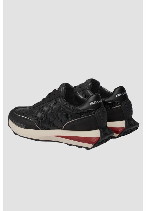 Karl Lagerfeld - KARL LAGERFELD Czarne sneakersy Zone Monogram Epoxy. Kolor: czarny