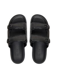 Coach Klapki Sculpted C CBO86 Czarny. Kolor: czarny. Materiał: skóra #6