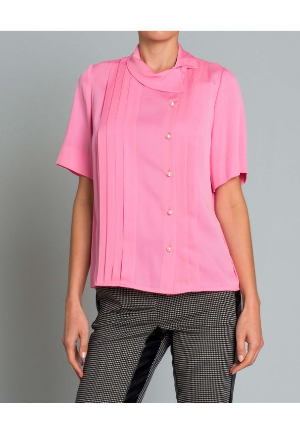 DICE KAYEK - Koszula z jedwabiu. Kolor: różowy, wielokolorowy, fioletowy. Materiał: jedwab. Styl: elegancki