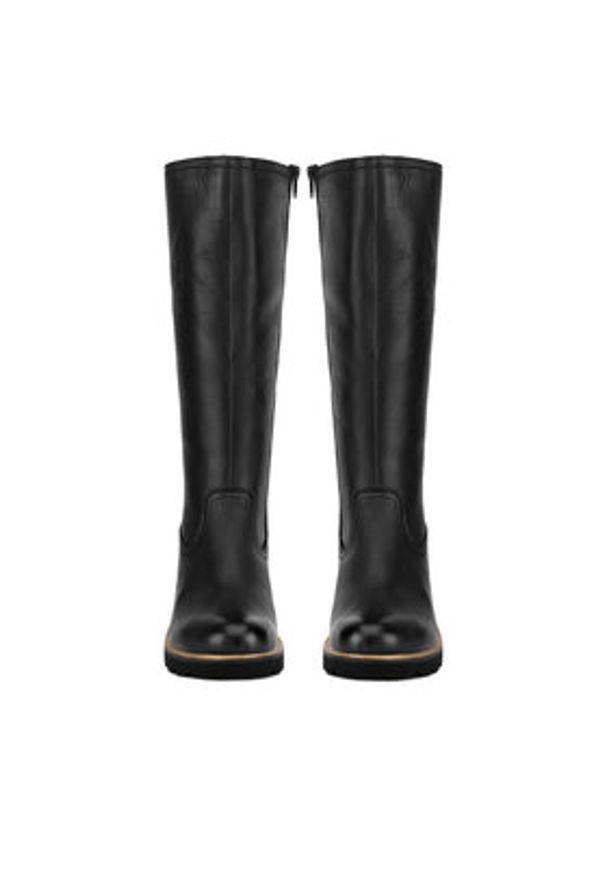 Remonte Kozaki D0A79-00 Czarny. Kolor: czarny. Materiał: skóra