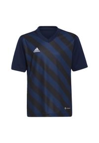 Adidas - Entrada 22 Graphic Jersey. Kolor: niebieski, wielokolorowy, czarny. Materiał: jersey