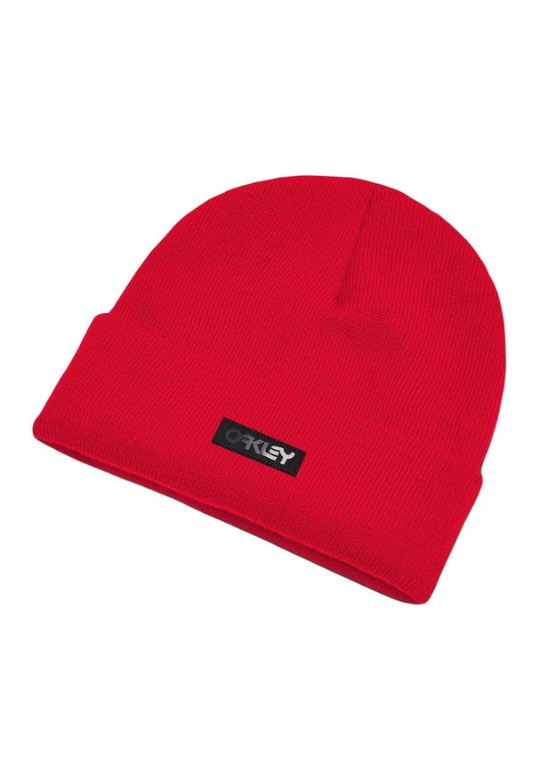 Czapka zimowa damska Oakley B1B Gradient Patch Beanie. Kolor: czerwony. Wzór: gradientowy. Sezon: zima