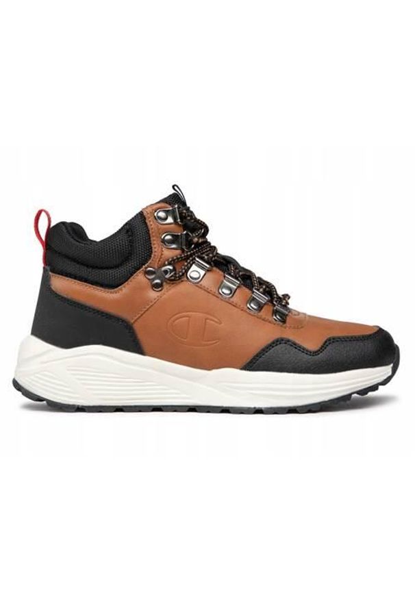 Buty do chodzenia dla dzieci Champion climb rx mid b gs. Zapięcie: rzepy. Kolor: czarny, wielokolorowy. Materiał: syntetyk, tkanina, materiał. Szerokość cholewki: normalna. Sport: turystyka piesza