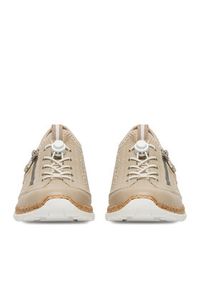 Rieker Sneakersy CEO-N42P6-62 Beżowy. Kolor: beżowy. Materiał: materiał #6