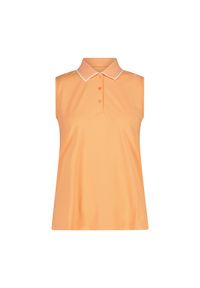 Koszulka damska turystyczna CMP 31T5076. Okazja: na co dzień. Typ kołnierza: polo. Kolor: pomarańczowy. Styl: casual, sportowy #1