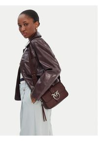 Pinko - PINKO Torebka Love One Slouchy Zip Mini AI 25-26 PLTT 105345 A2JG Brązowy. Kolor: brązowy. Materiał: skórzane #6