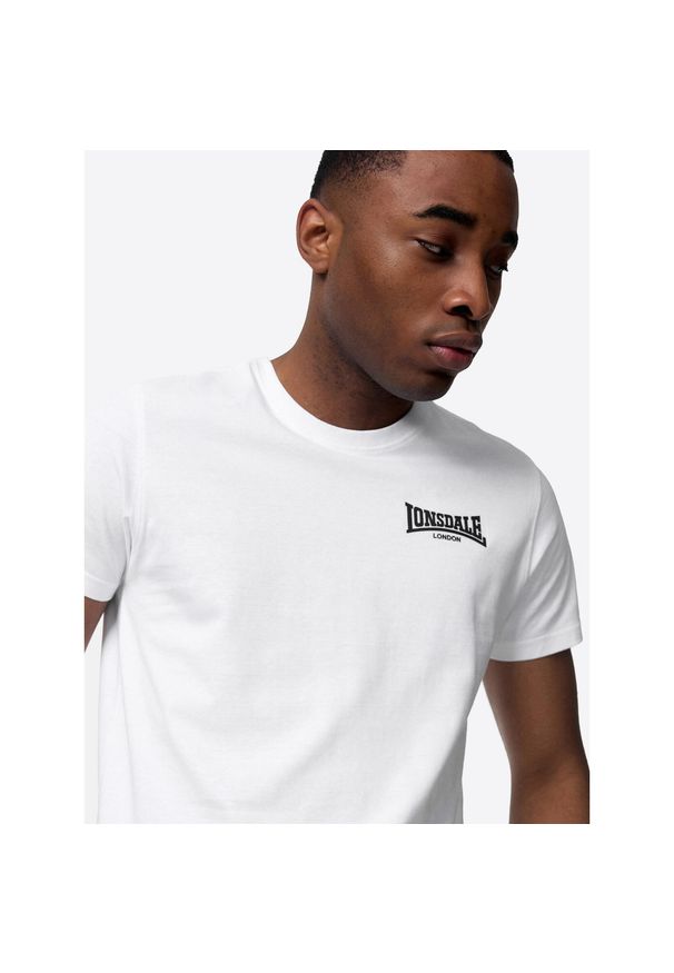 T-shirt o wąskim kroju Lonsdale Elmdon. Kolor: czarny, wielokolorowy, biały