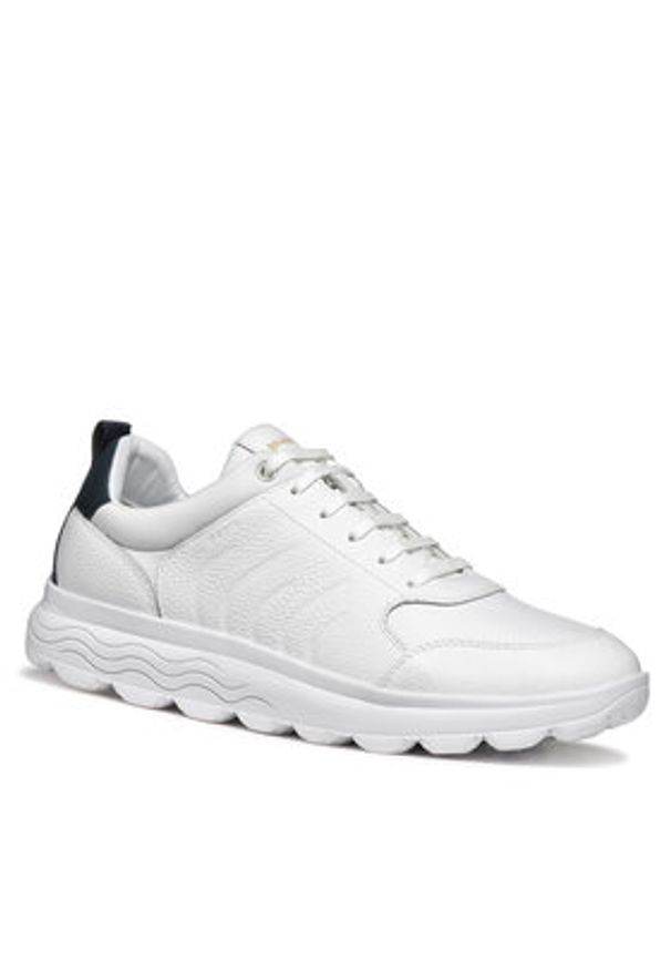 Geox Sneakersy U Spherica U46BYB 04685 C1039 Biały. Kolor: biały. Materiał: skóra