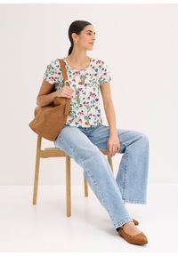 bonprix - Bluzka koszulowa. Kolor: biały. Długość rękawa: krótki rękaw. Długość: krótkie #3