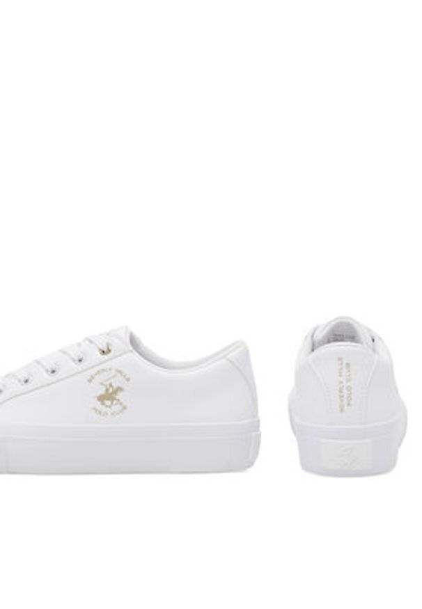 Beverly Hills Polo Club Sneakersy BHPC040W Biały. Kolor: biały. Materiał: materiał