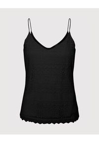 Vero Moda Top Honey 10190150 Czarny Regular Fit. Kolor: czarny. Materiał: bawełna #4