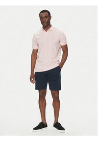 Hechter Paris Polo 74004 151902 Różowy Regular Fit. Typ kołnierza: polo. Kolor: różowy. Materiał: bawełna #3