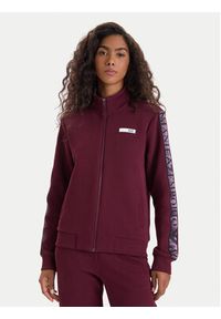 EA7 Emporio Armani Dres 7W000680 AF13151 M5064 Bordowy Regular Fit. Kolor: czerwony. Materiał: syntetyk, bawełna #4