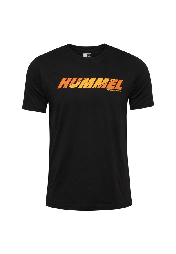Koszulka z logo Hummel Graphic. Kolor: czarny. Materiał: bawełna. Sport: fitness