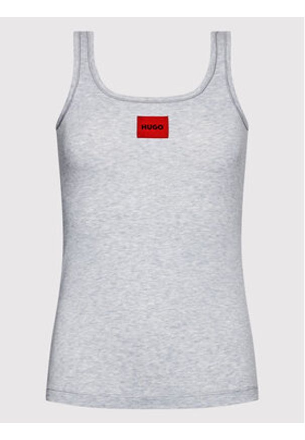 Hugo Top Red Label 50469665 Szary Slim Fit. Kolor: szary. Materiał: bawełna